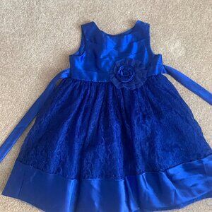 Lace & Satin Girl's Formal Dress